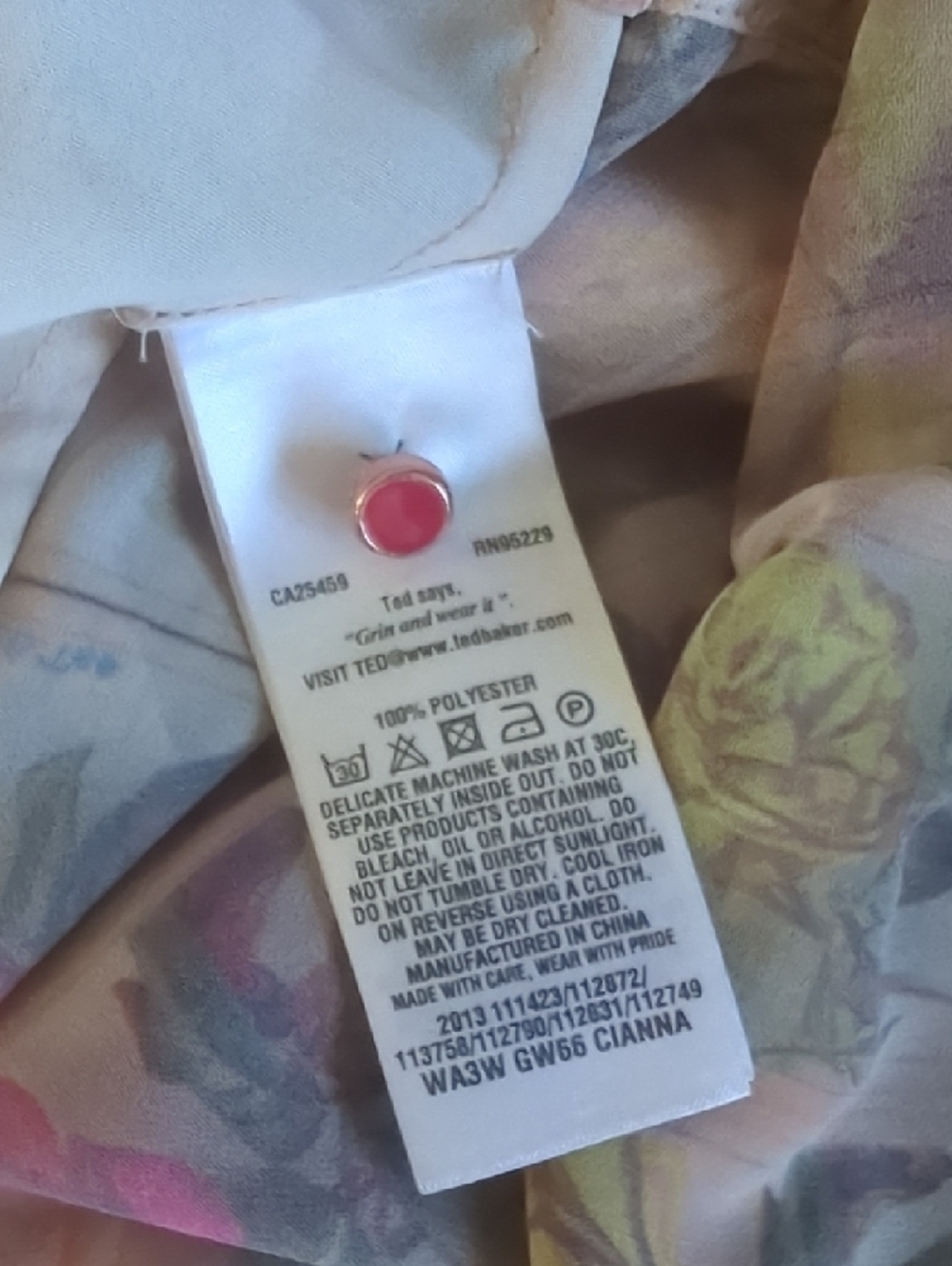 Ted Baker Floral Blouse - Picture 6 of 6